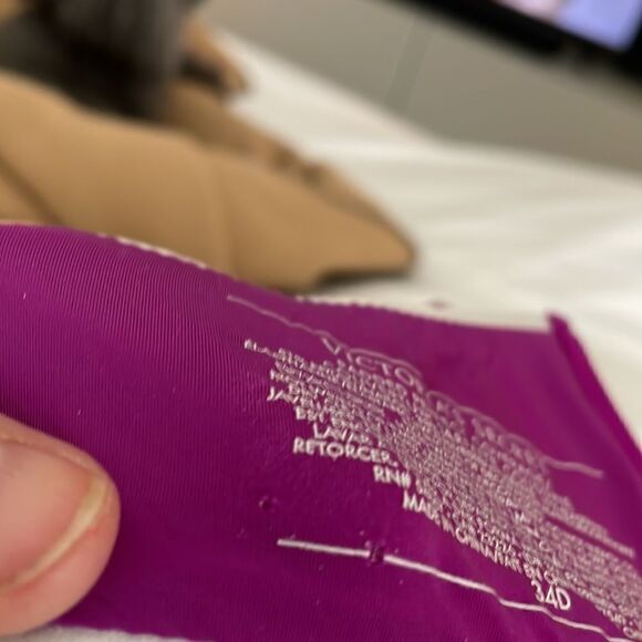 Victoria Secret Padded Perfect Coverage Bra Heather Purple 34D - Picture 12 of 13